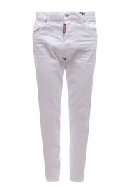 Białe Bawełniane Spodnie AW23