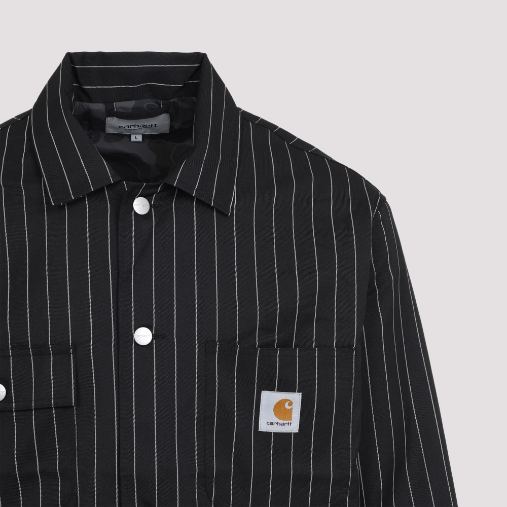 Carhartt WIP Zwarte Streep Seaton Blazer Black Heren