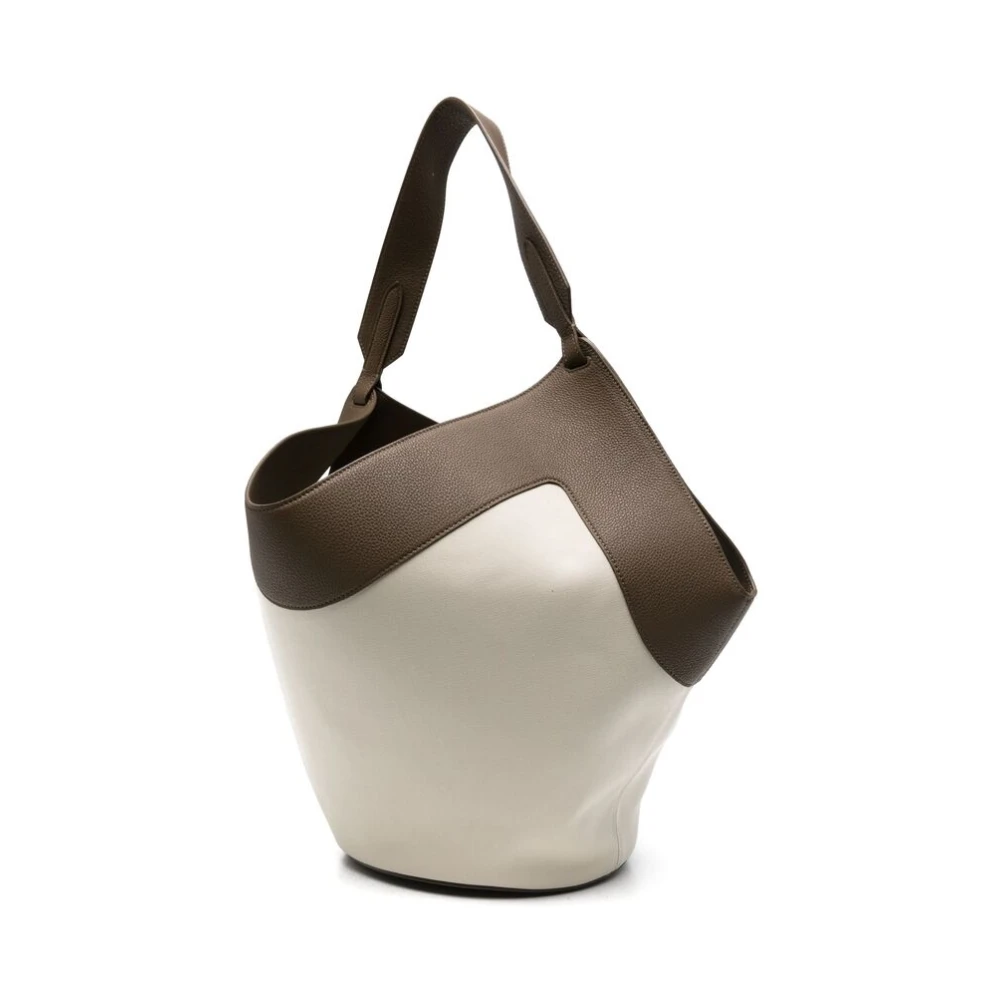 Khaite Stijlvolle Ecru Schoudertas met Pouch Multicolor Dames
