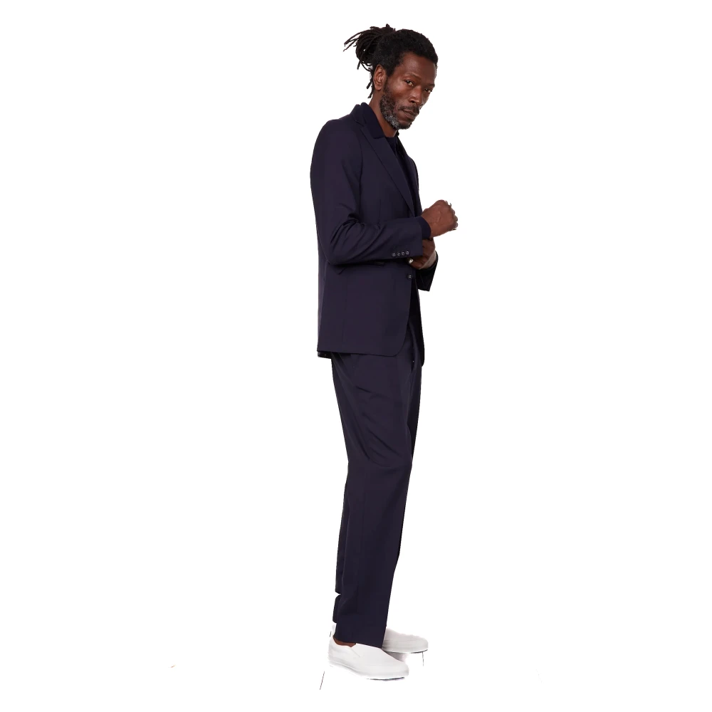 Officine Générale Blauwe Wol 3ply Jas Blue Heren