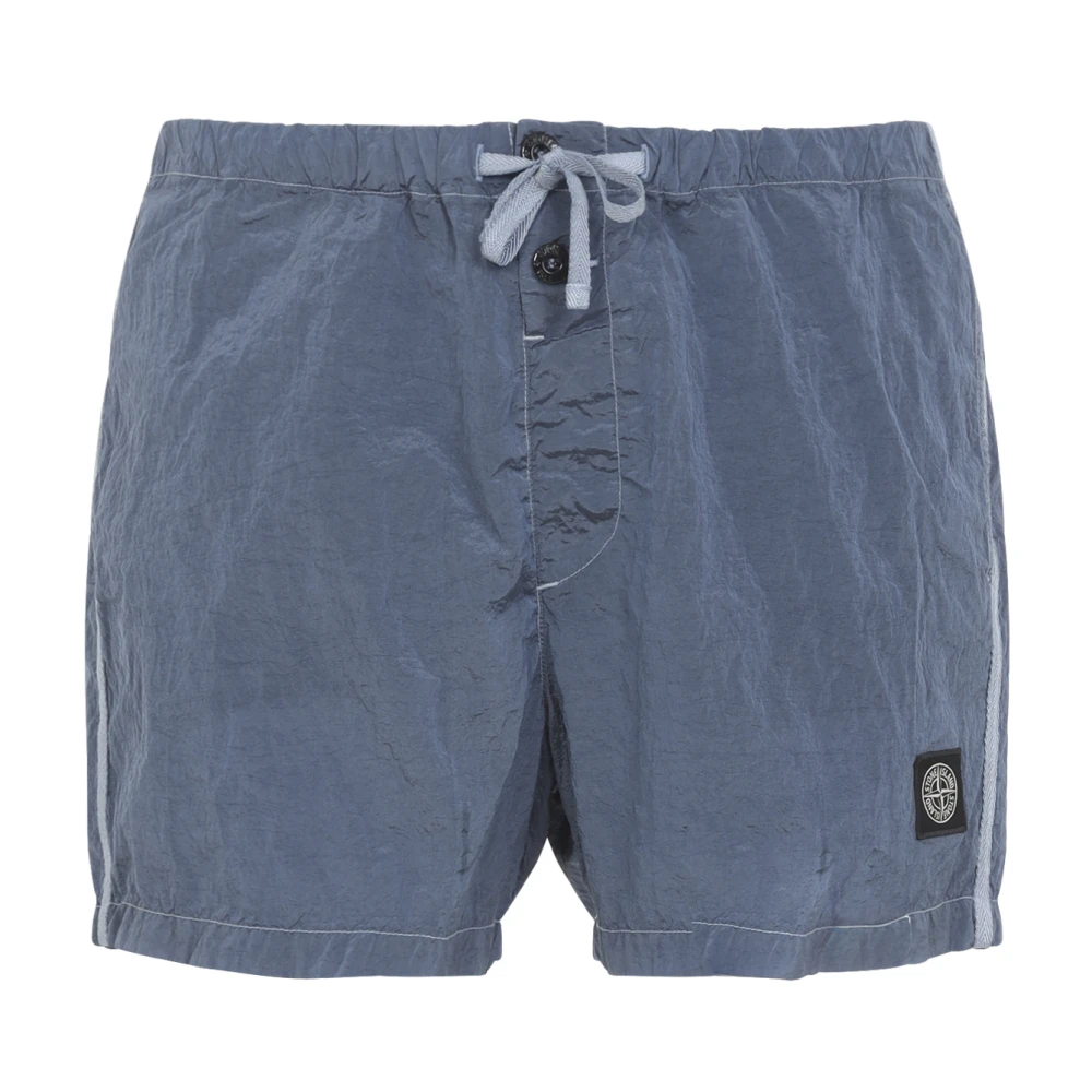 Stone Island Blue Slim-Fit Swim Shorts - Male - Beachwear - Xl - Swimwear