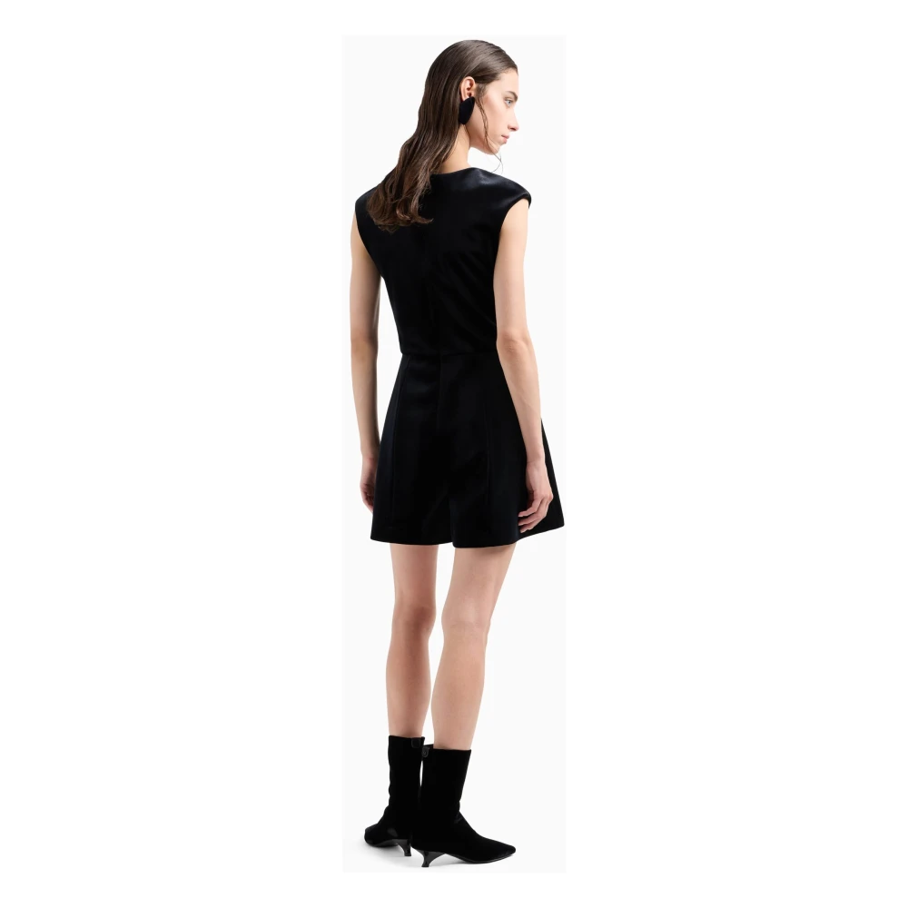 Emporio Armani Zwarte Shorts Jumpsuit met Top Black Dames