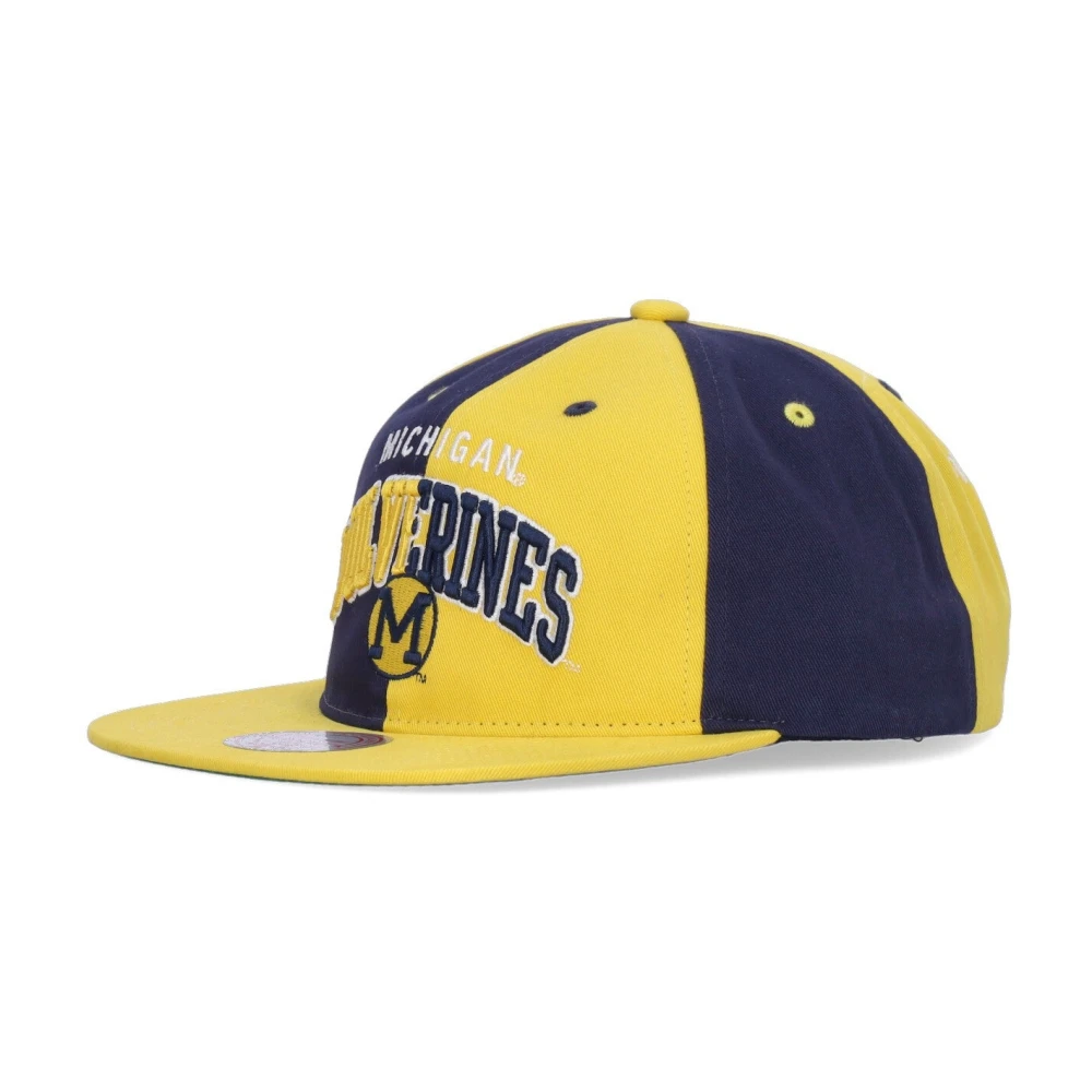 Mitchell & Ness Men's Michigan Wolverines Flat Brim Cap