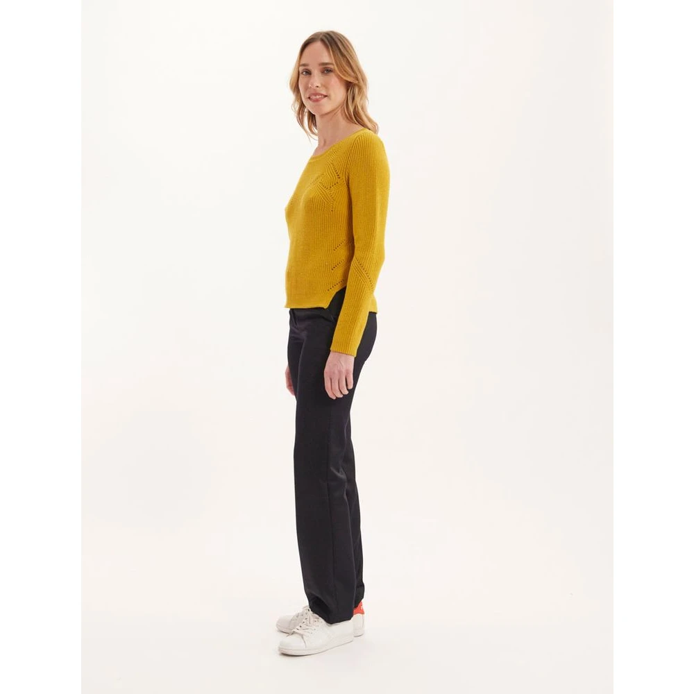 Ines De La Fressange Paris Gedurfd Mosterd Jumper Yellow Dames