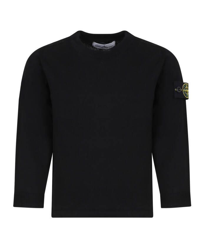 pull-noir-col-rond