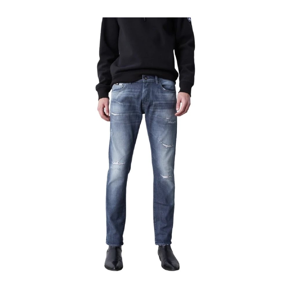GAS Klassieke Denim Jeans met 5 Zakken Blue Heren