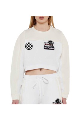 hvid-sweater-crewneck-logo-lange-aermer