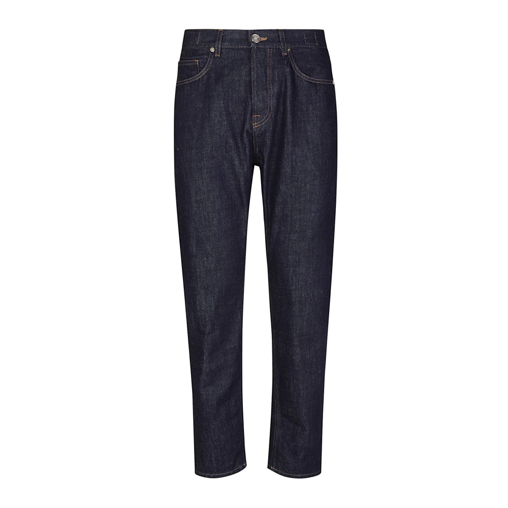 Eleventy Relaxed Fit Denim Katoenen Broek Blue Heren