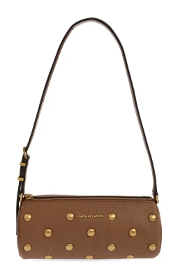 Izzy Liten Studded Pebbled Läder Barrel Pochette