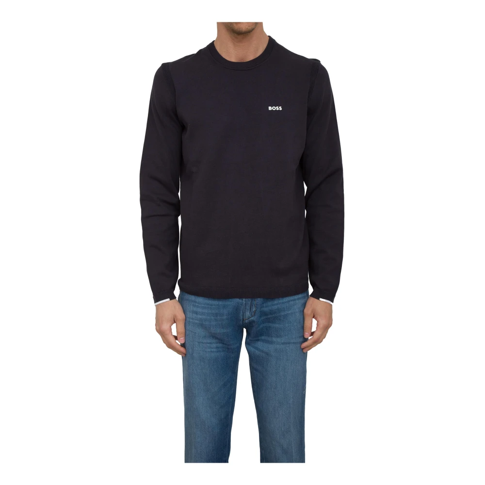 Hugo Men's Blue Sweatshirts, S, Knitwear Jumper