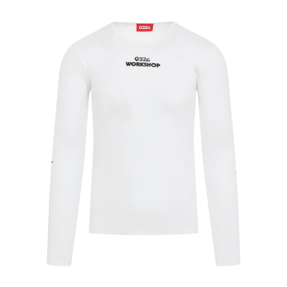 032c Wit T-shirt Stijlvol Ontwerp Comfortabele Pasvorm White Heren