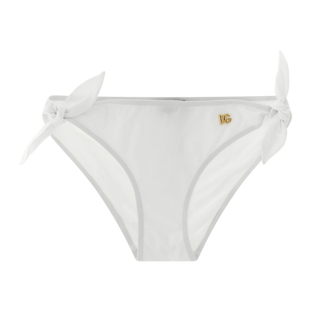 Dolce & Gabbana Women's White Tie Bikini Bottoms - Bikinis - S - Swimwear
