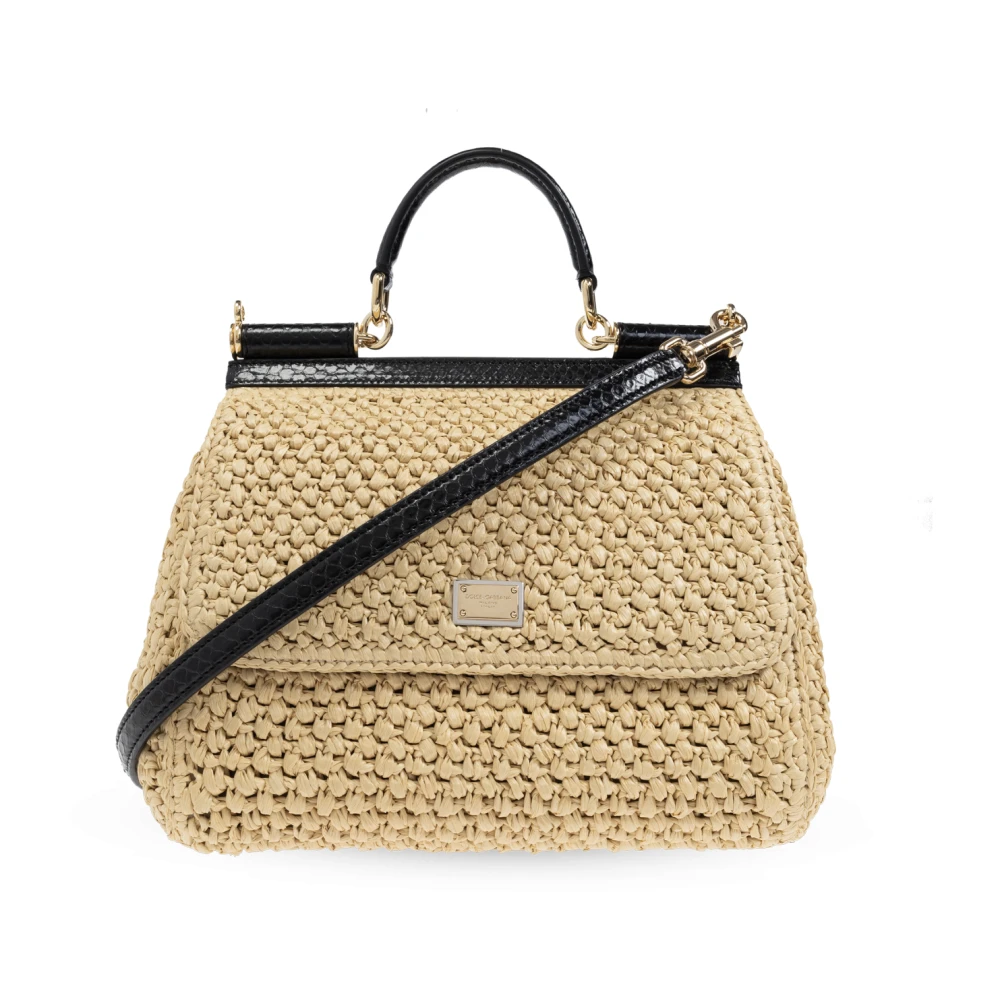Dolce & Gabbana Schoudertas Sicily Beige Dames