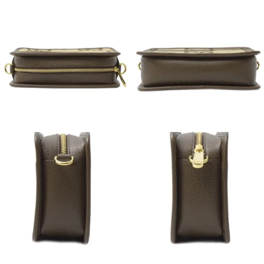 Gucci Vintage Pre-owned Canvas gucci-bags Beige Dames