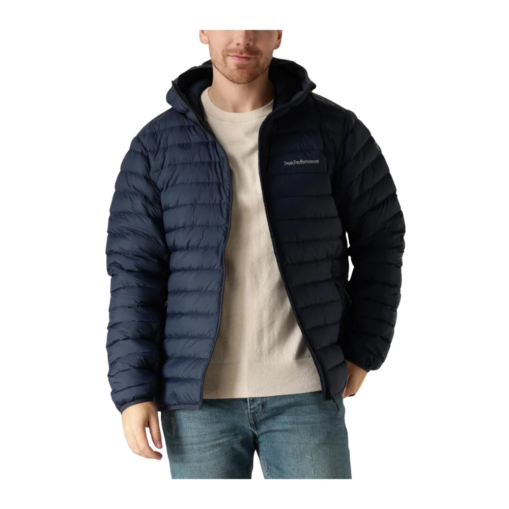 Peak Performance Heren Donsvoering Hoodie Jas Blue Heren
