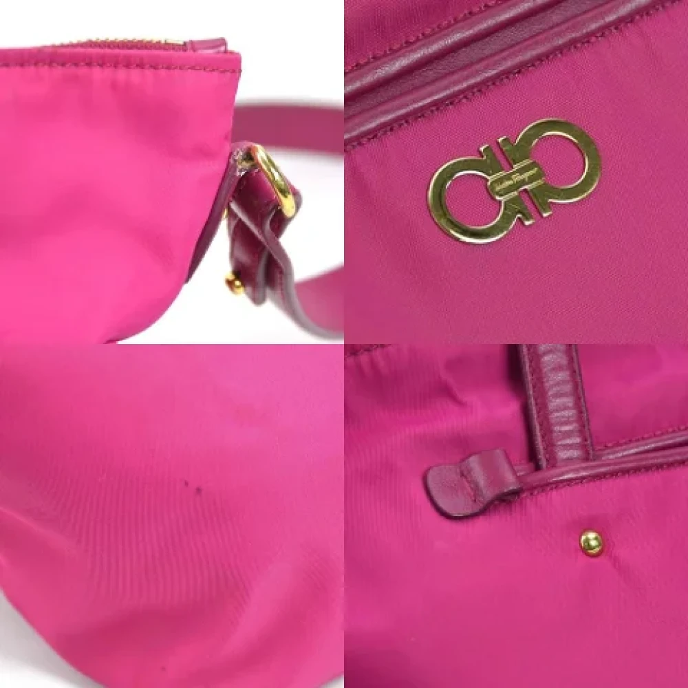 Salvatore Ferragamo Pre-owned Fabric handbags Pink Dames