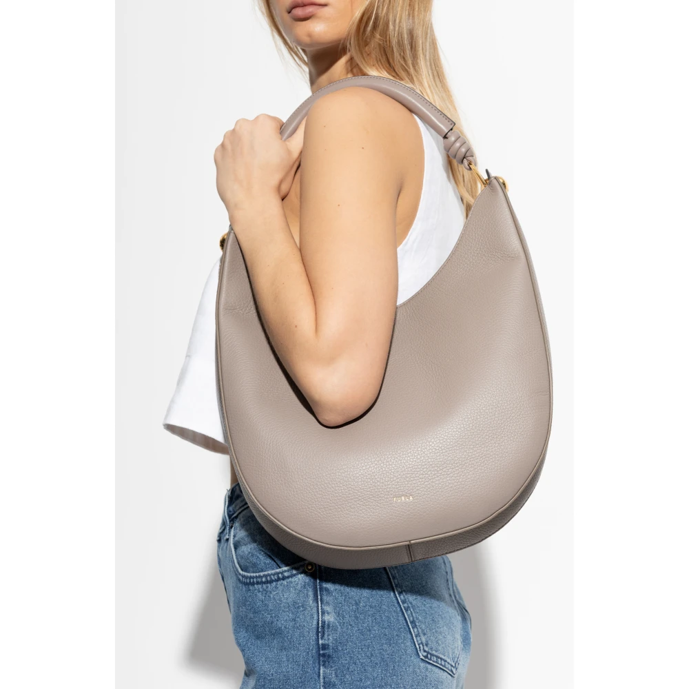 Furla Schoudertas Sfera Large Beige Dames