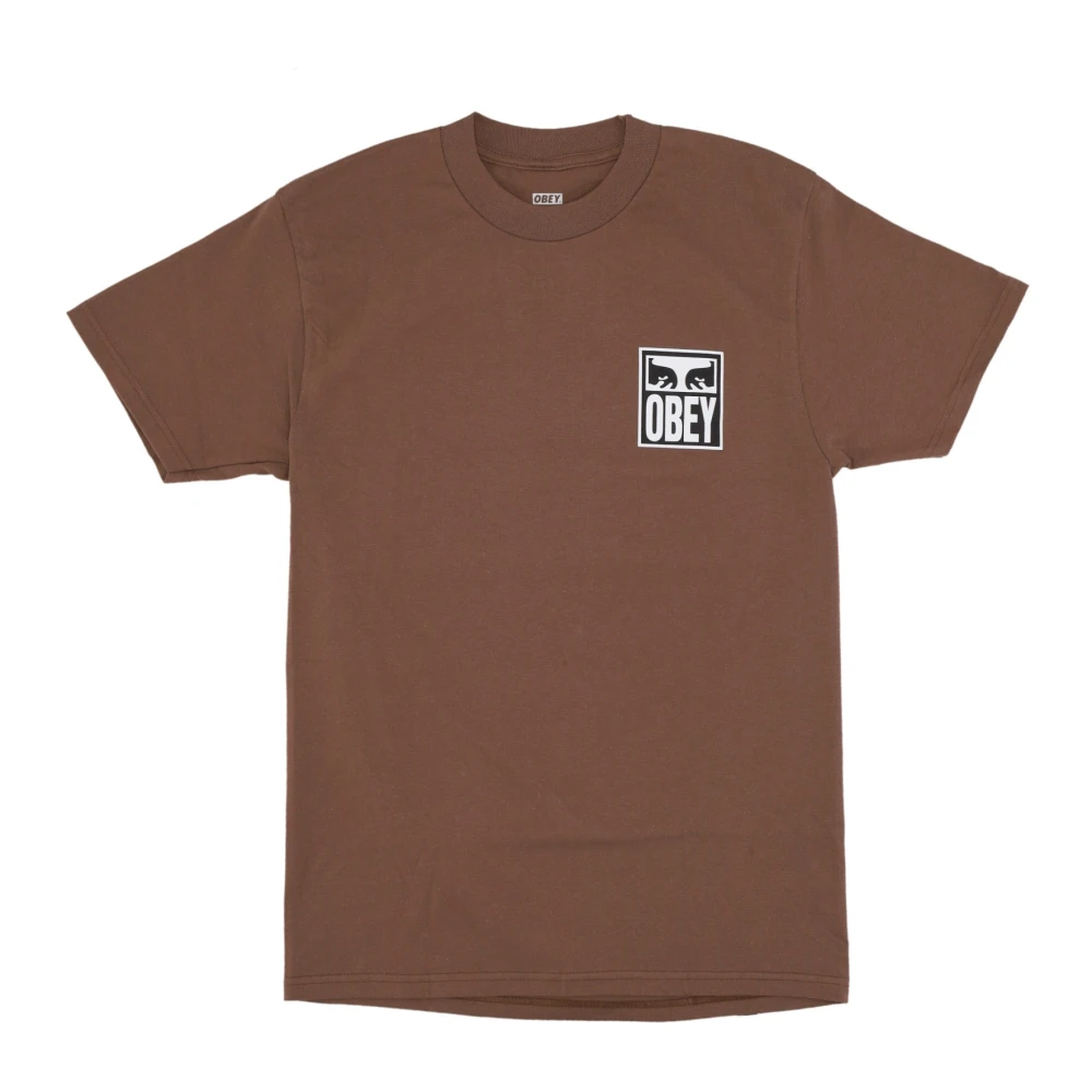 Obey Eyes Icon 2 Streetwear T-shirt Brown Heren