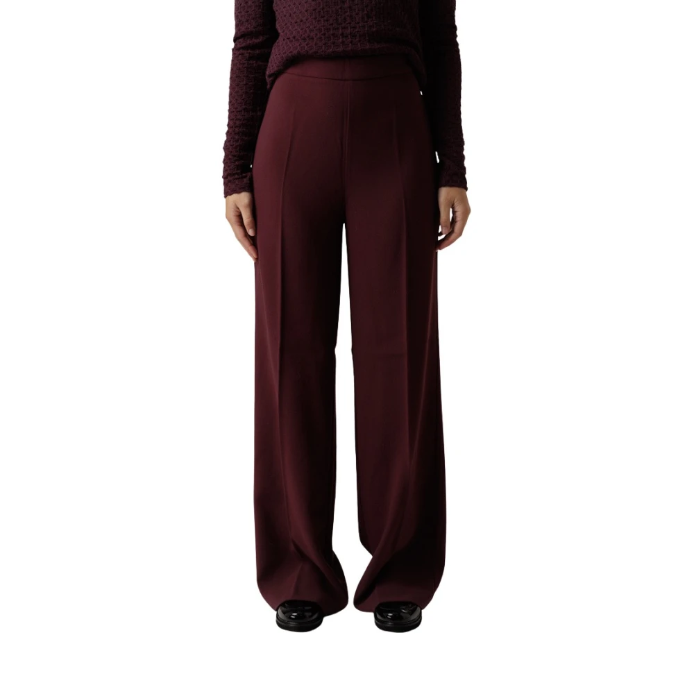 Dante 6 Lucas Wide Leg Broek Wineberry Mauve Red Dames