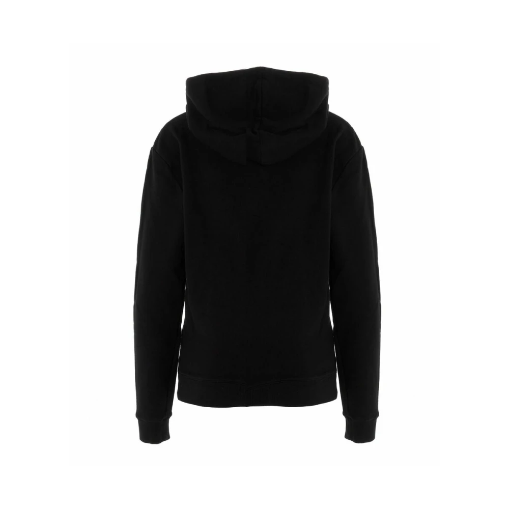 Saint Laurent Zwarte Rive Gauche Hoodie met Logo Black Dames