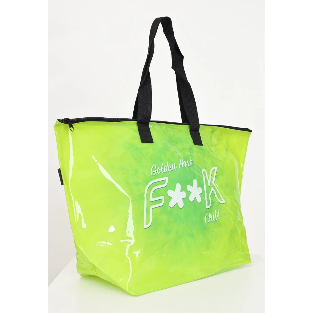 F**k Groene Shopper Tas met Logo Green Dames
