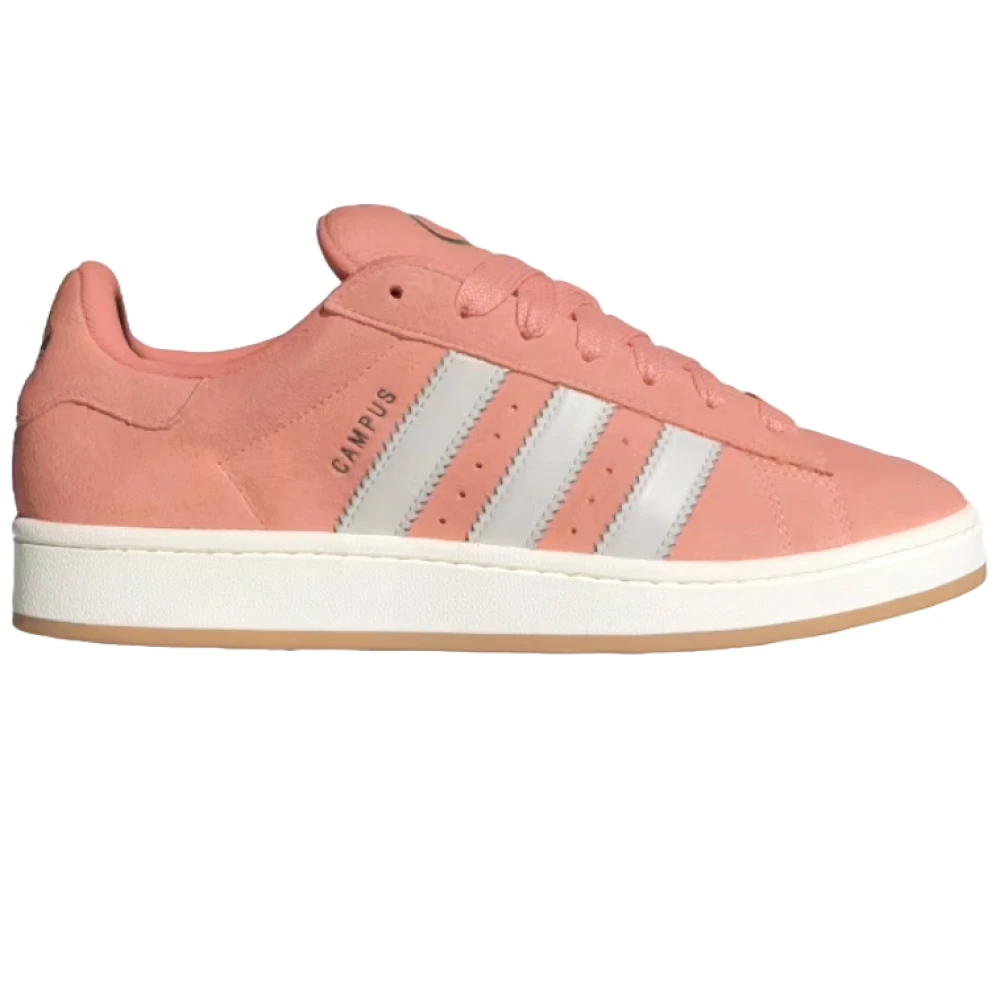 Adidas Men's Pink Sneakers,, Leather Lace-Up Trainers Size 10 Uk