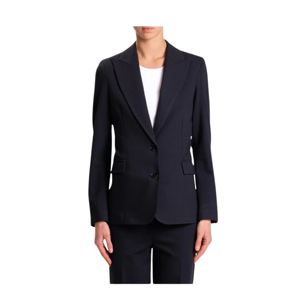 Vicolo Women's Black Blazers, Xl, Giacca Monopetto In Punto Milano