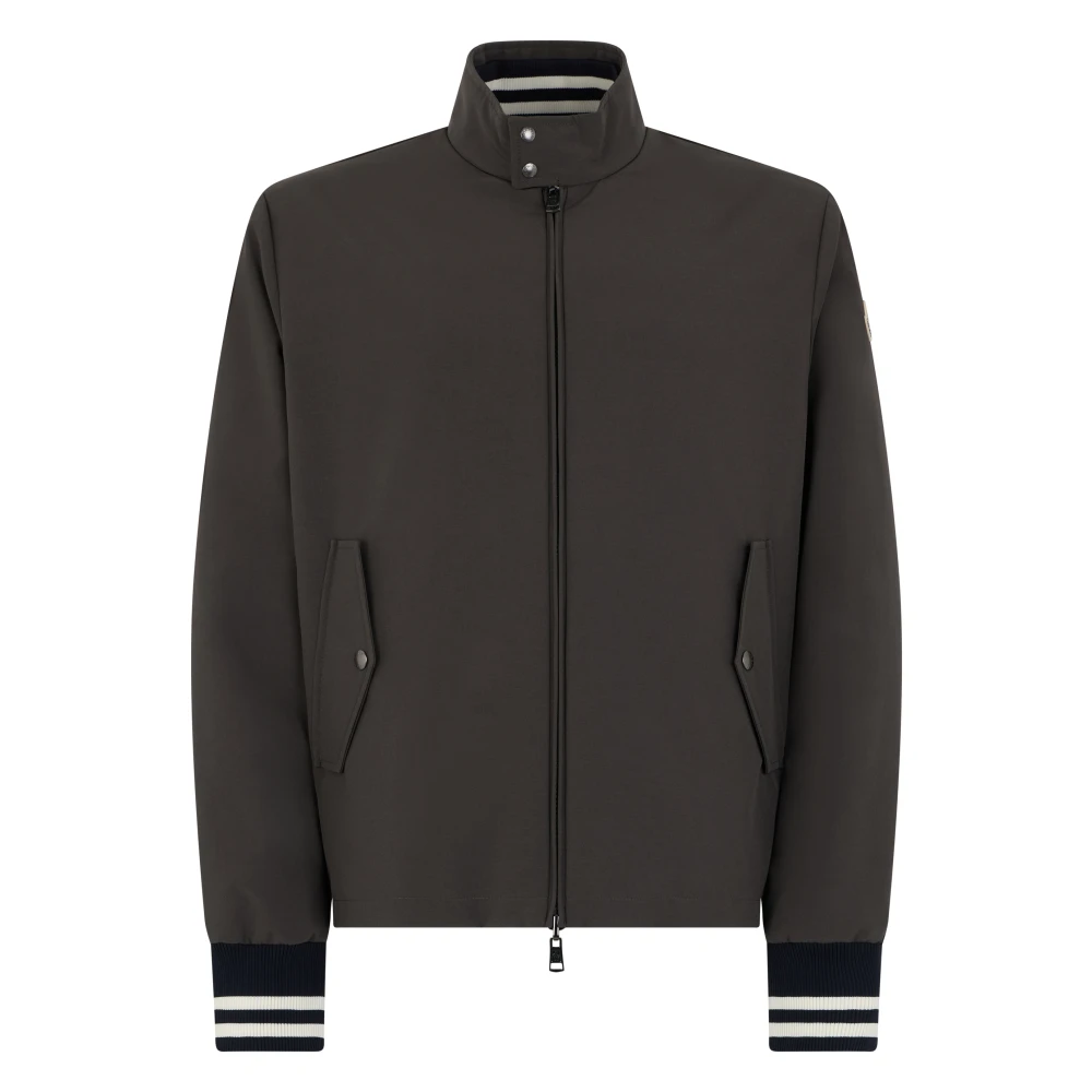 Moncler Brown Bomber Jackets, Male, L, Prieure Reversible Padded Bomber Jacket