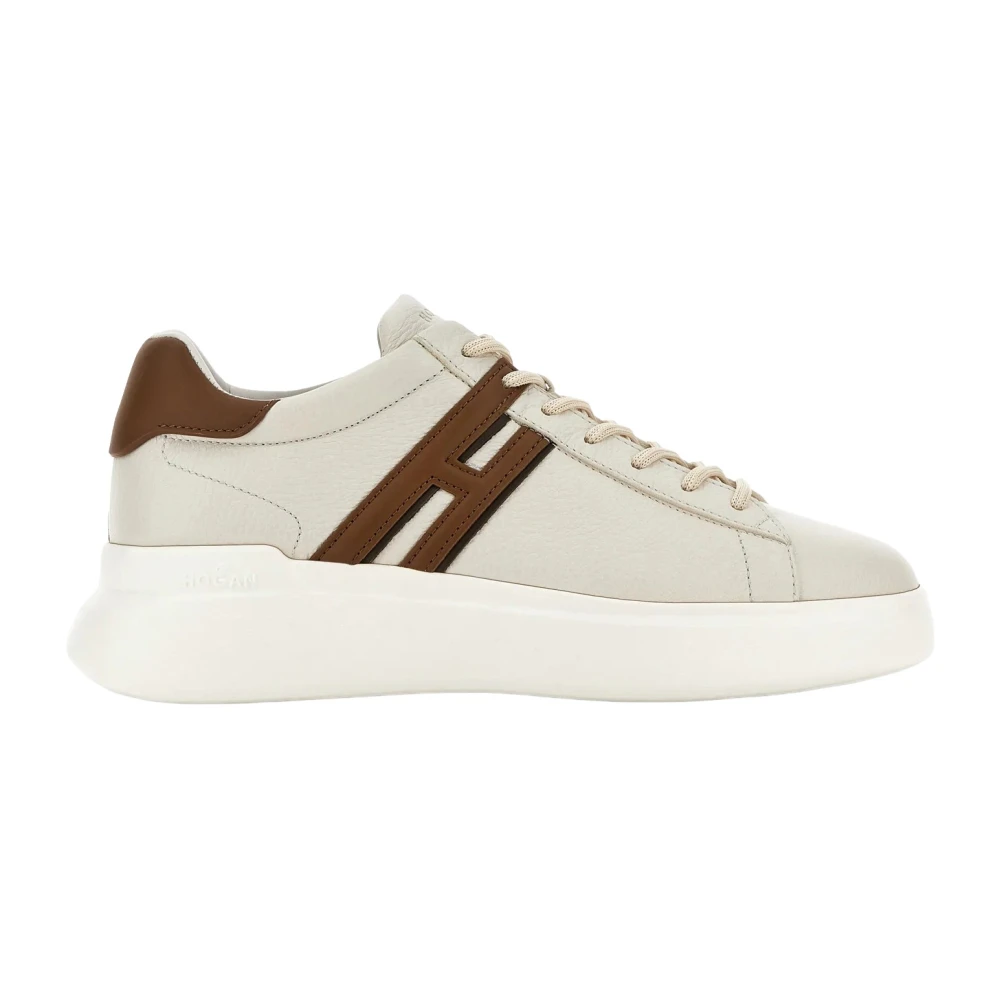 Hogan Men's White Sneakers, 7 Uk, H580 Lace-Up H Profile