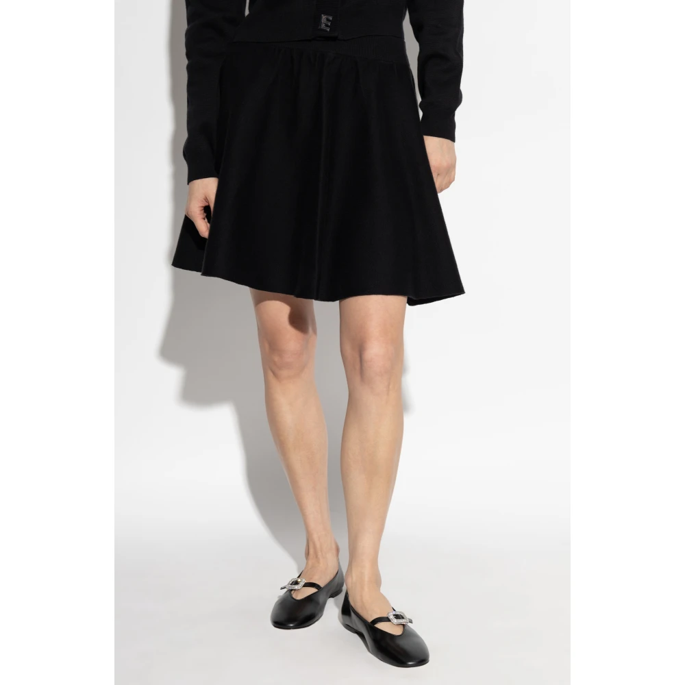 Rotate Birger Christensen Katoenen Rok Black Dames