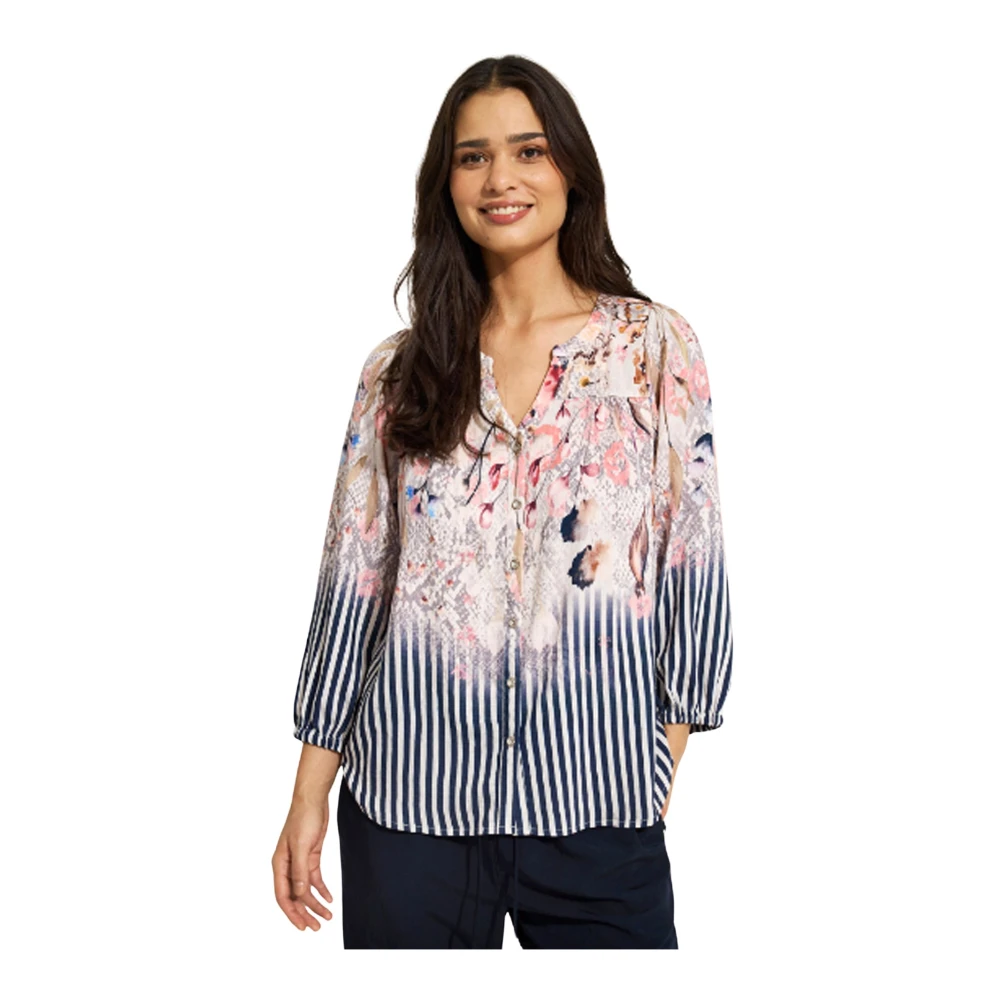 IN Front Multicolor Estra Shirt Blouse Multicolor Dames