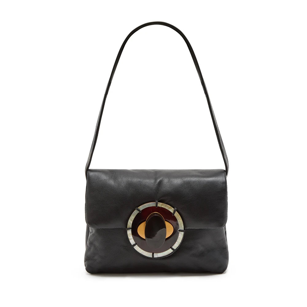 Maliparmi Kleine Puffy Crossbody TAS Black Dames