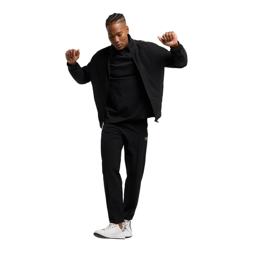 carlo colucci Urban Trainingspak Jas met Exclusieve Designelementen Black Heren