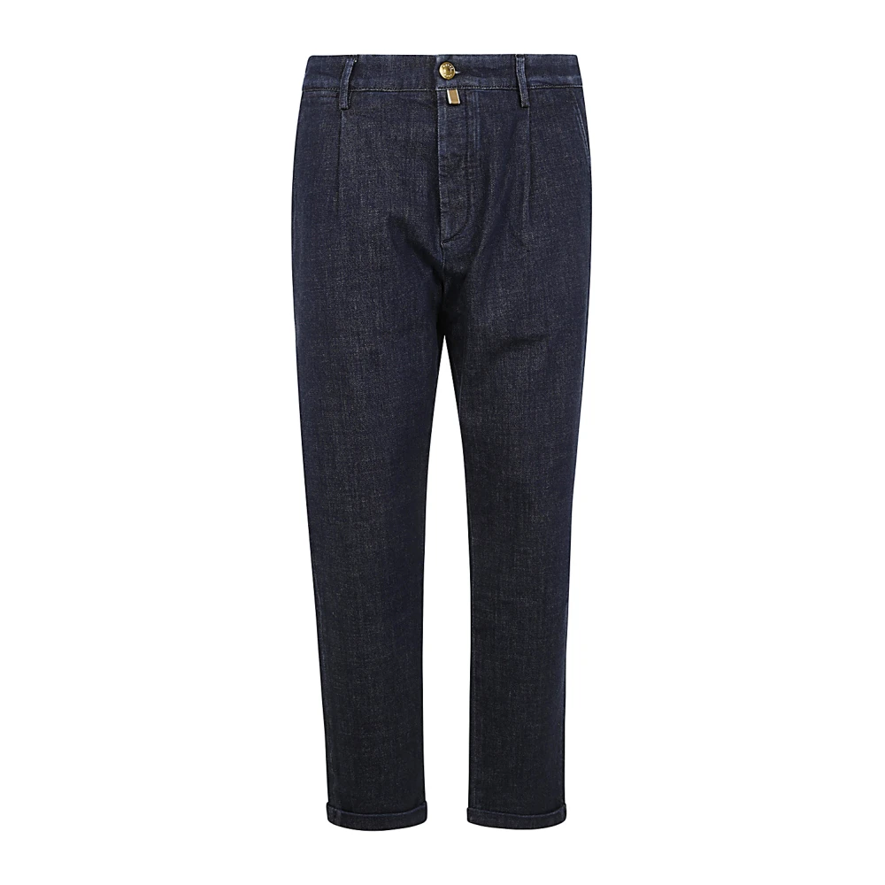 Jacob Cohën Slim Crop Pencil Pant Blue Heren