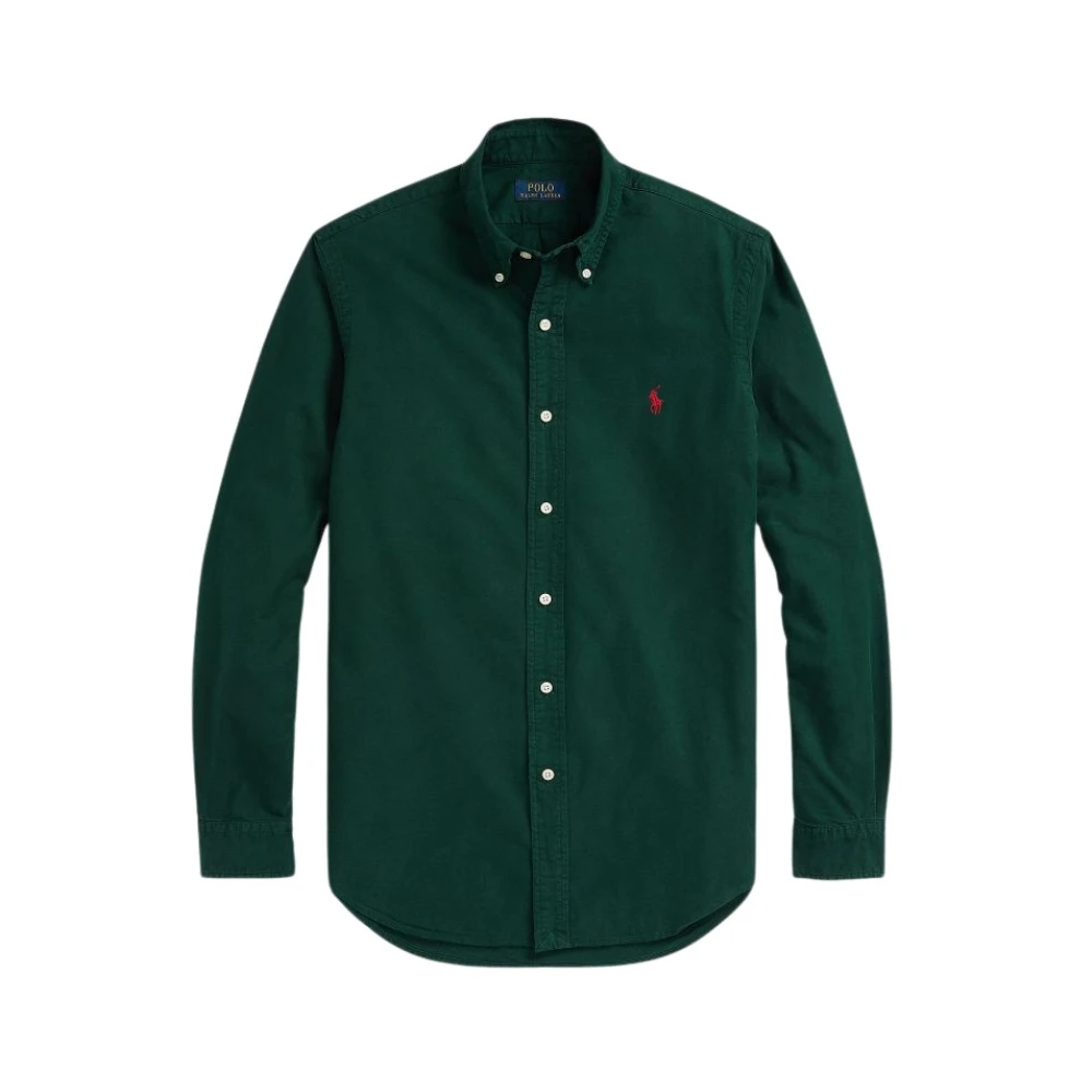 Polo Ralph Lauren Lisa Oxford Custom Fit Overhemd Green Heren