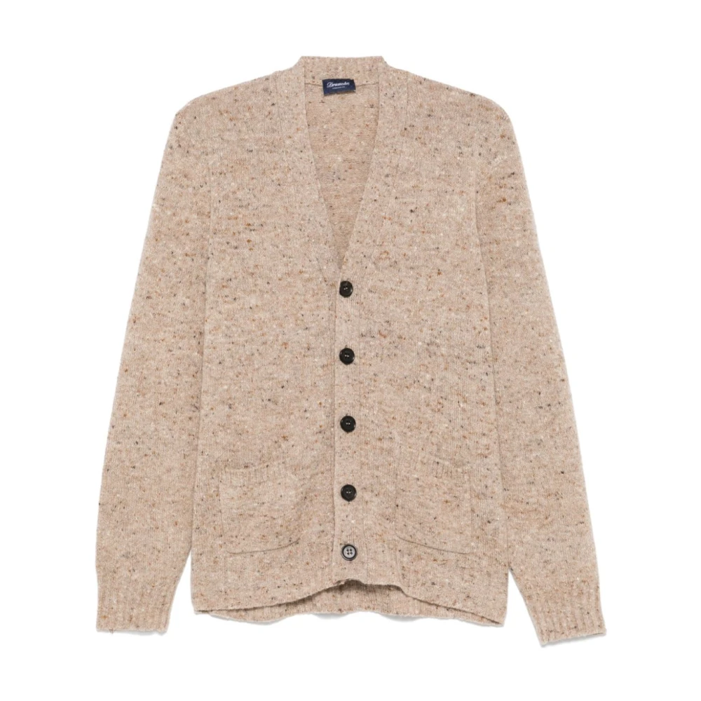 Drumohr Beige Gemêleerde Gebreide Trui Beige Heren