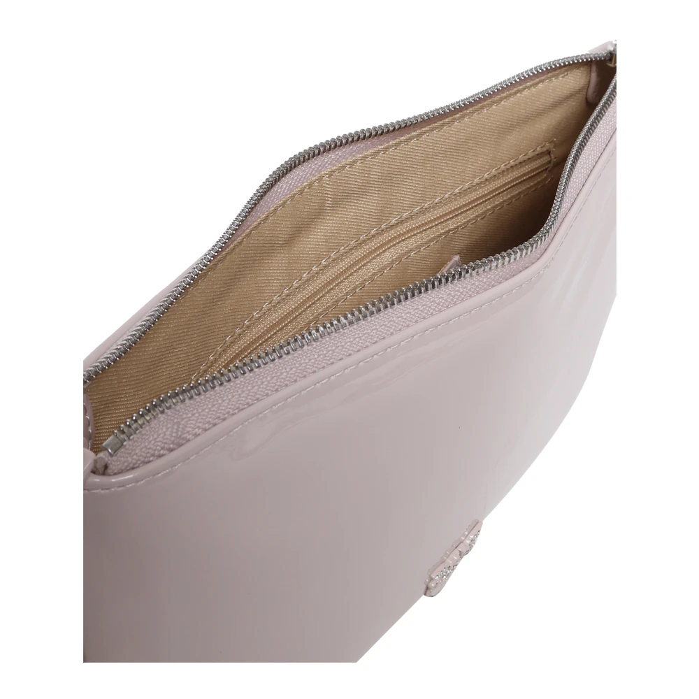 pinko Lichtroze Envelop Handtas met Strass Pink Dames