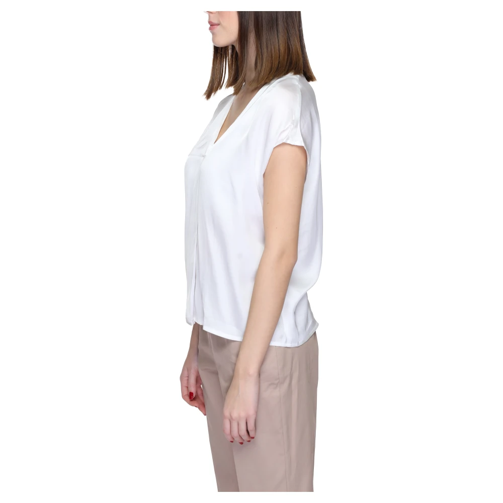 RINASCIMENTO V-Hals Blouse Lente Zomer White Dames