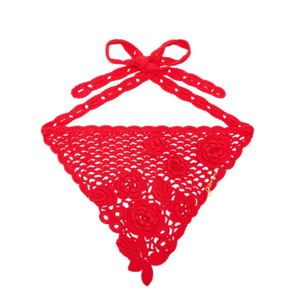 Ganni , Scarves, Female, Red, One Size, Scarves