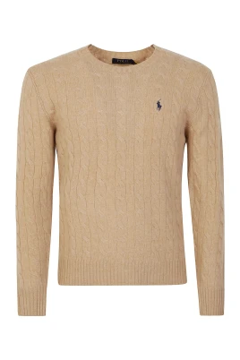Maglia in lana cashmere a trecce