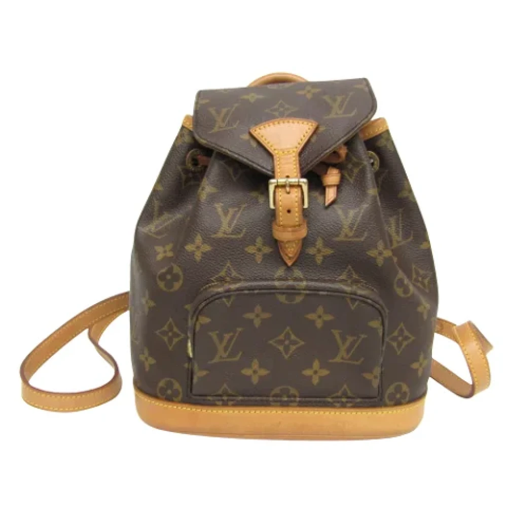 Louis Vuitton Vintage Pre-owned Canvas backpacks Brown Dames