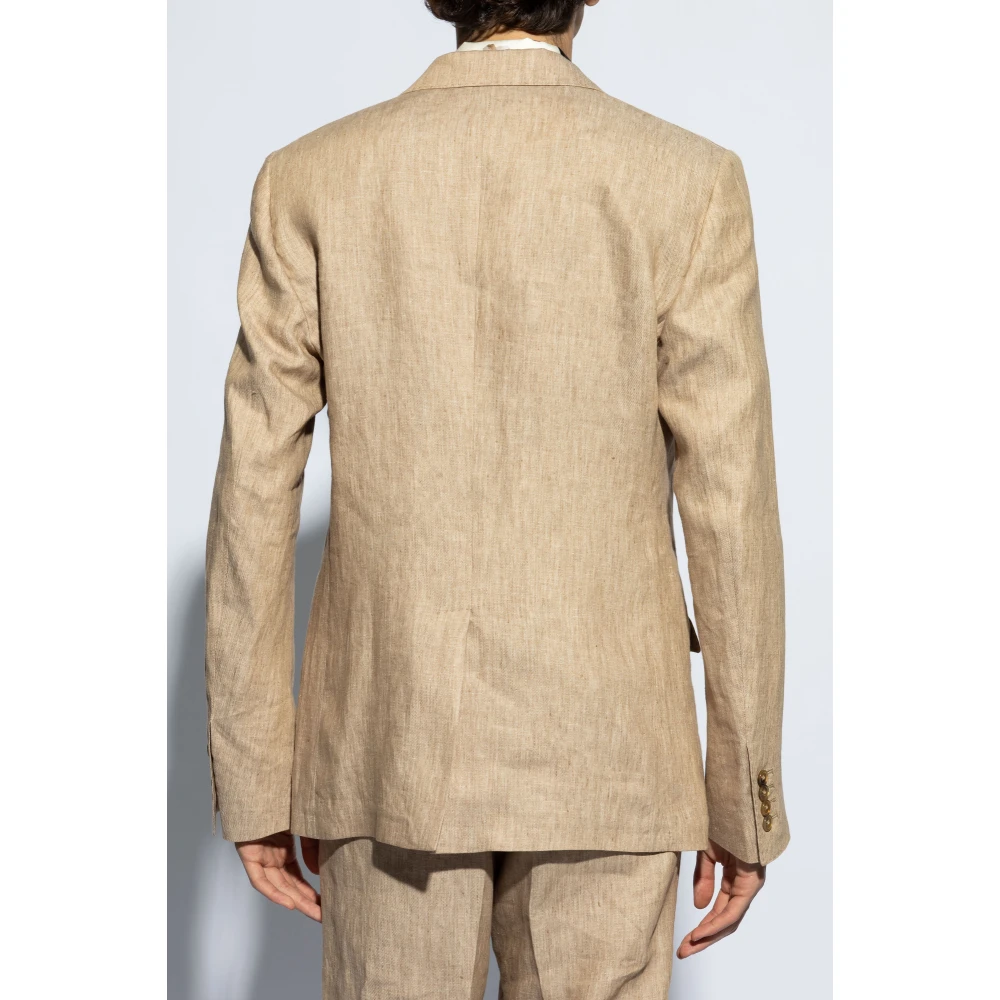 Dolce & Gabbana Linnen blazer Beige Heren