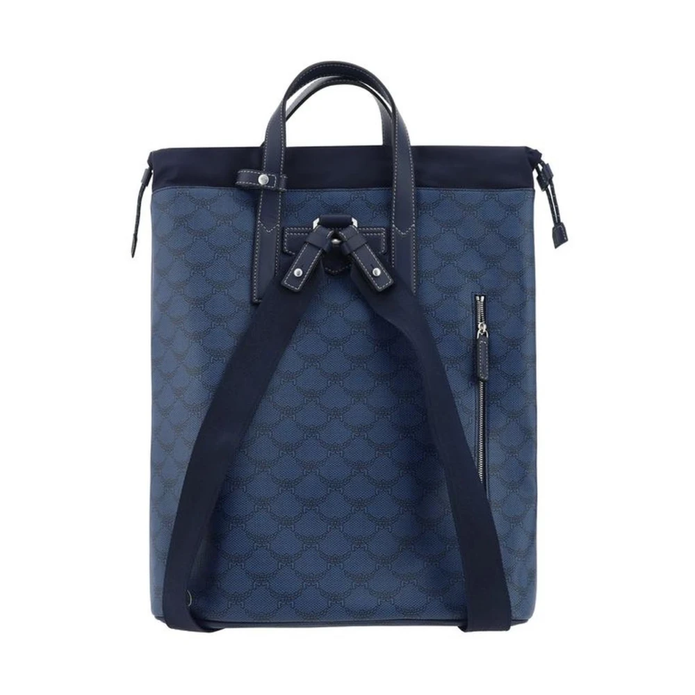 MCM Iconische Monogram Trekkoord Rugzak Blue Heren