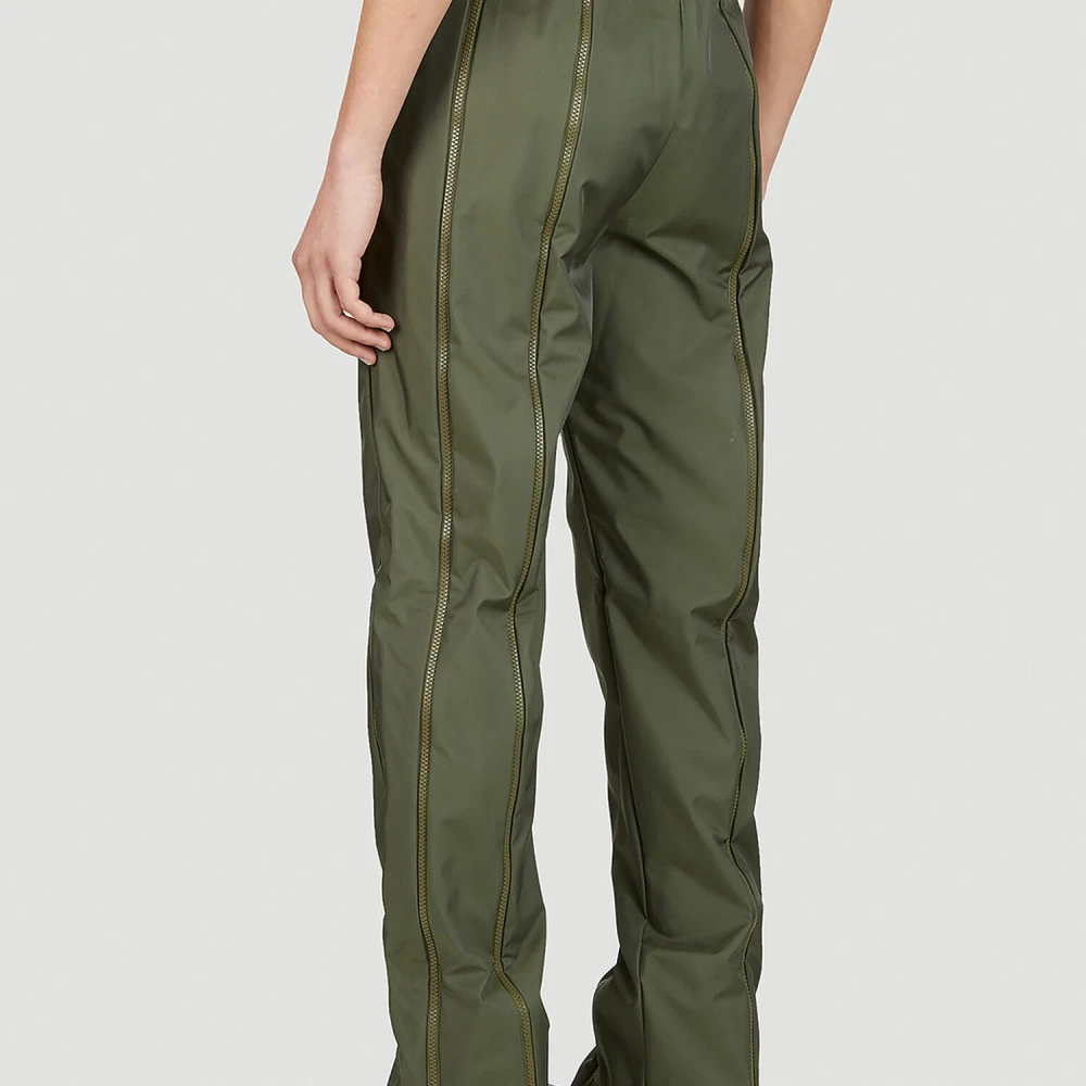 Post Archive Faction Slim-Fit Technische Broek met Ritsen Green Heren