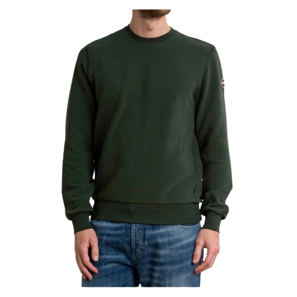 Menns Ottoman Effekt Crewneck Sweatshirt - Grønn