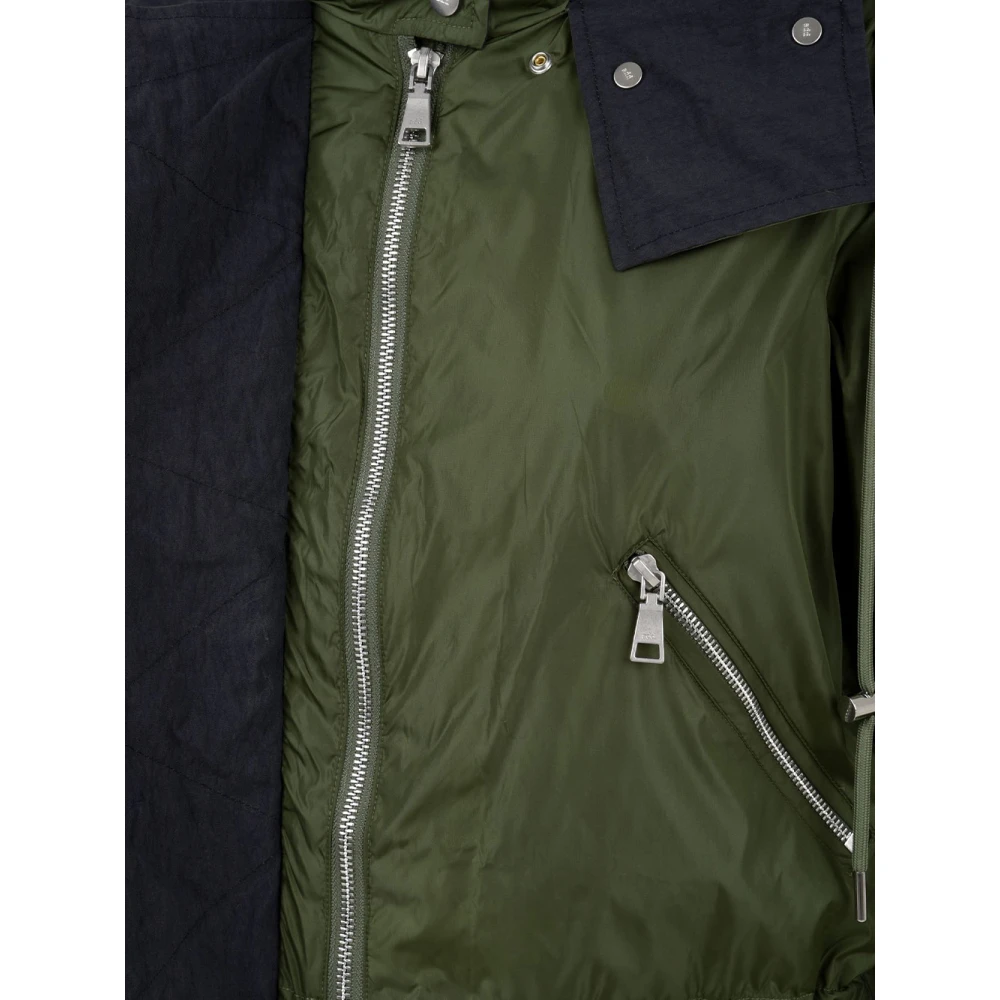 add Jas met ritssluiting aan de voorkant en verstelbare taille Green Dames