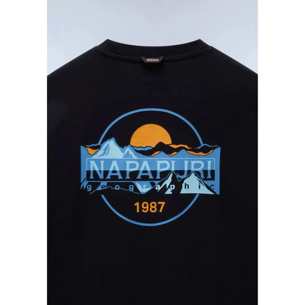 Napapijri Heren T-shirt Durand Korte Mouw Black Heren