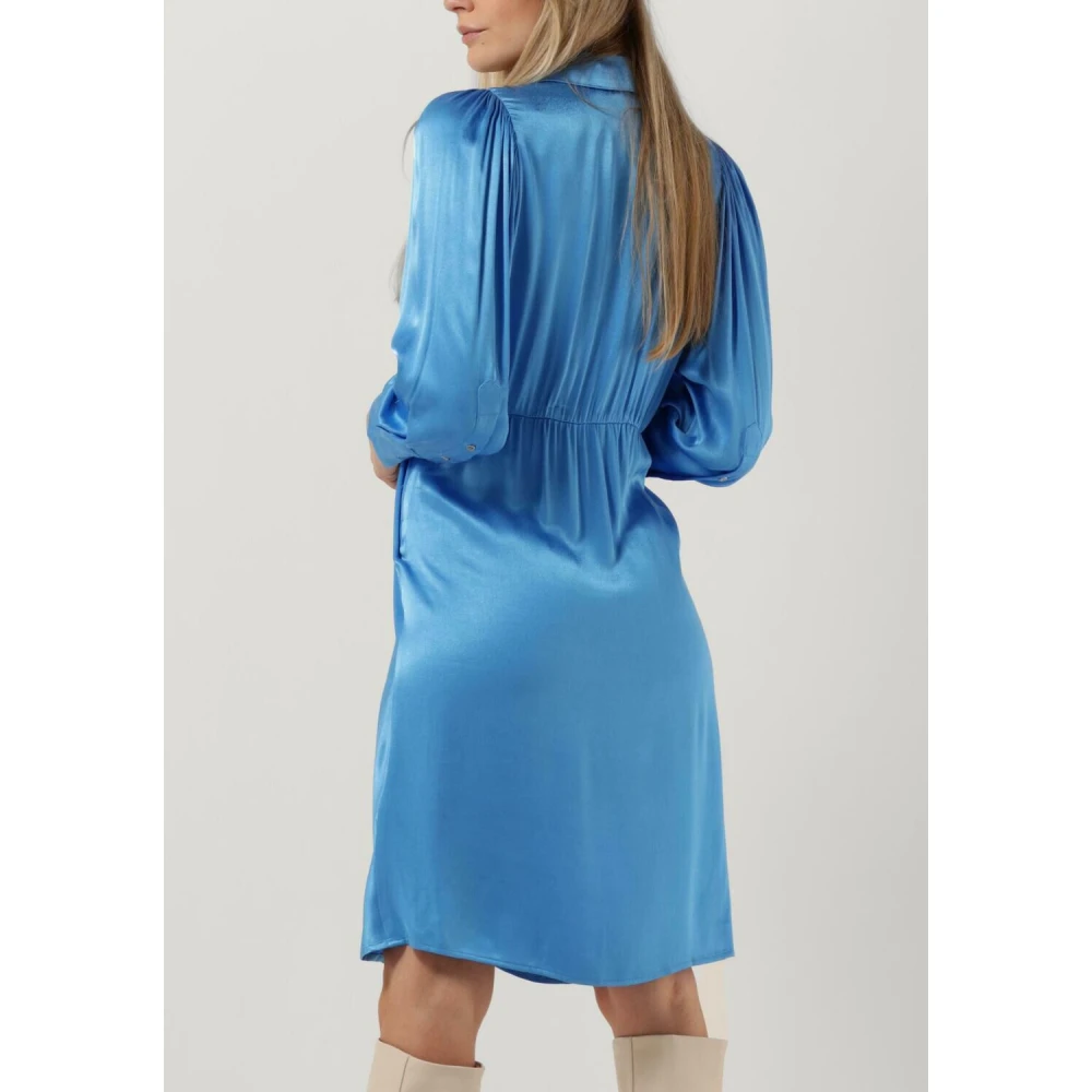 Co'Couture Harvey Drape Jurk Blauw Blue Dames