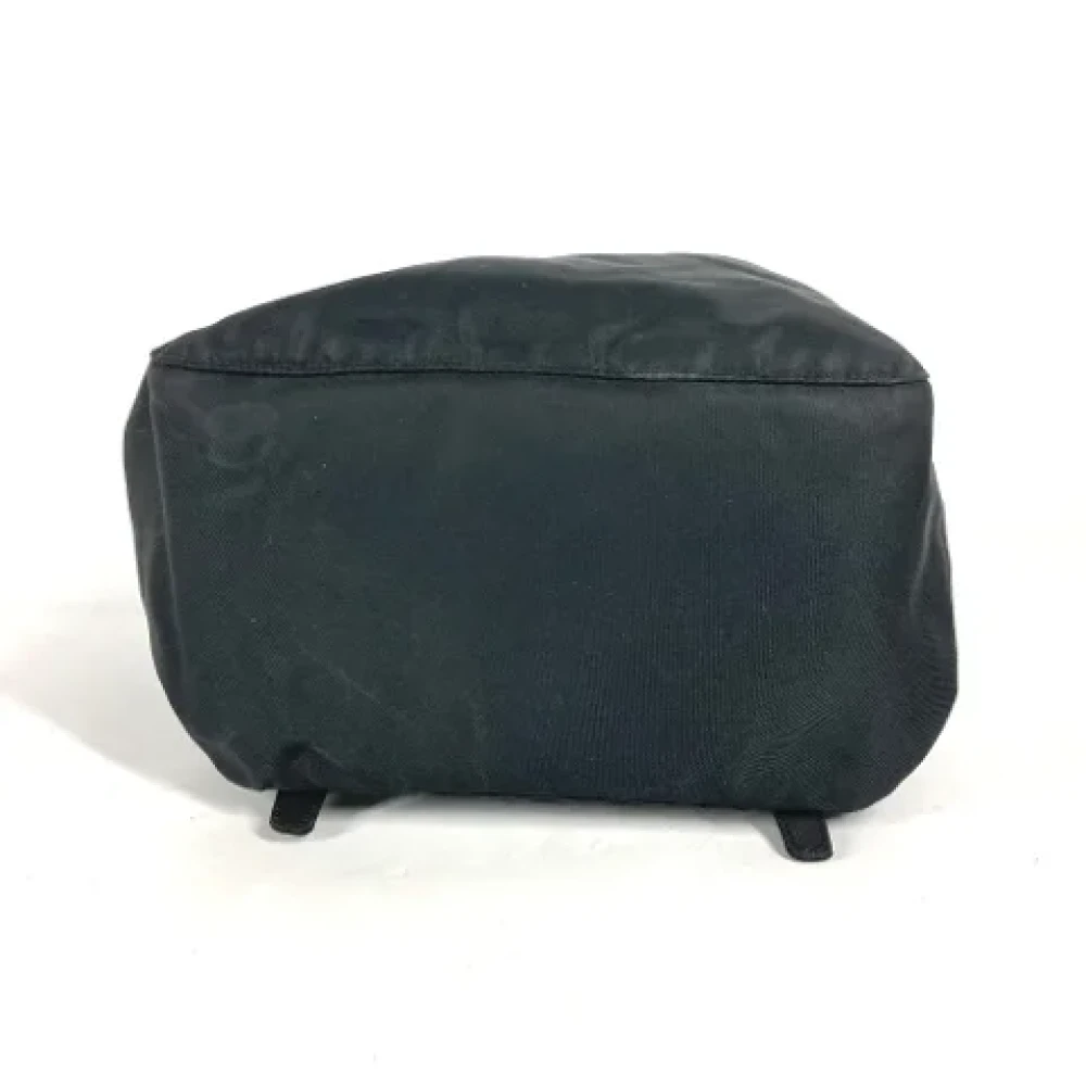 Prada Vintage Pre-owned Fabric backpacks Black Dames