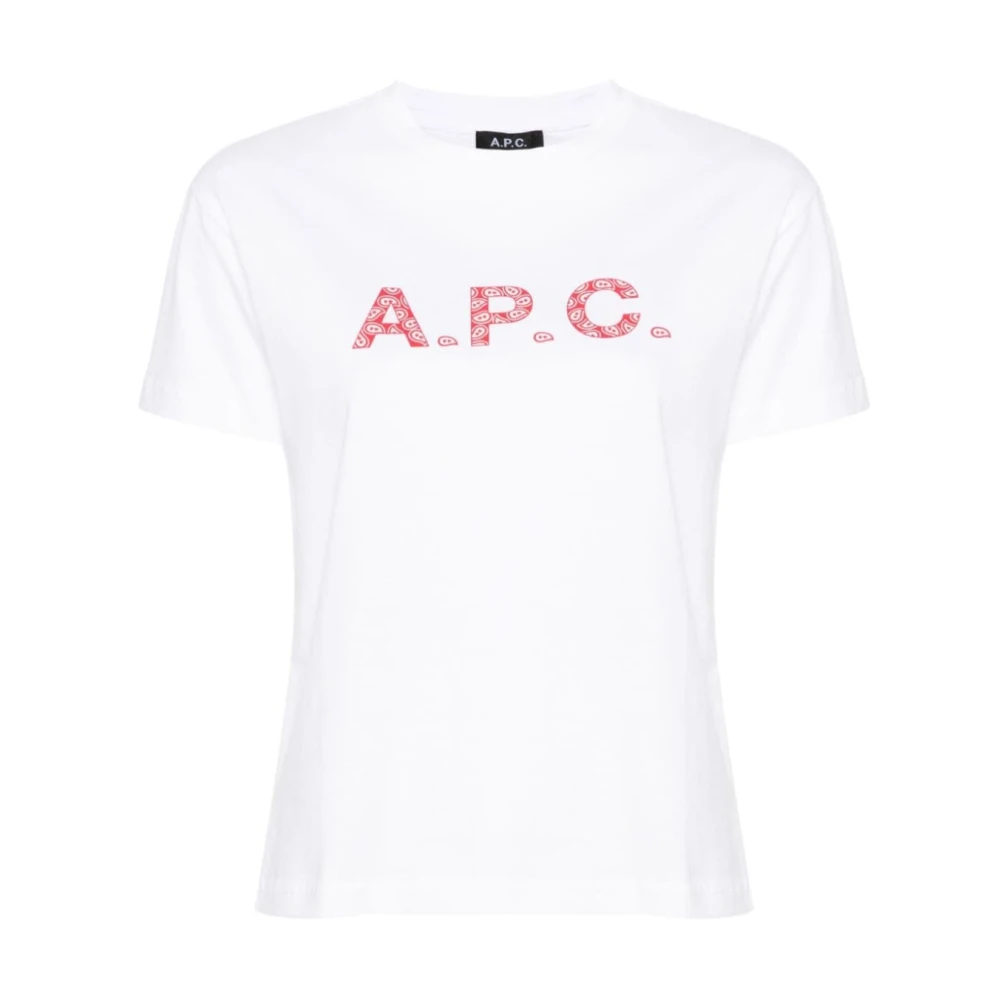 A.p.c. Chelsea Tab T-Shirt White, Dam